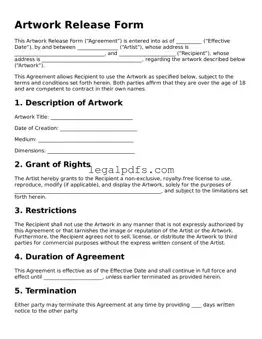 Attorney-Approved Artwork Release Template