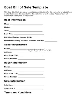 Attorney-Approved Boat Bill of Sale Template