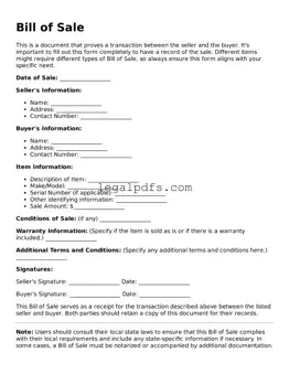 Attorney-Approved Bill of Sale Template