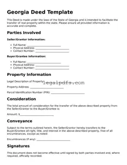 Printable Georgia Deed Form