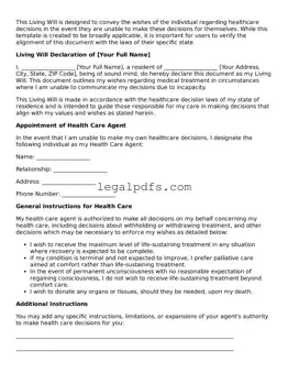 Attorney-Approved Living Will Template