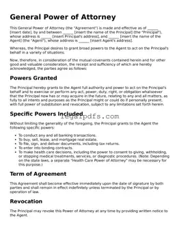 Attorney-Approved Power of Attorney Template