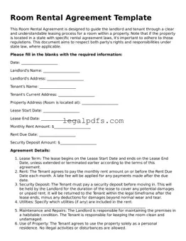 Attorney-Approved Room Rental Agreement Template
