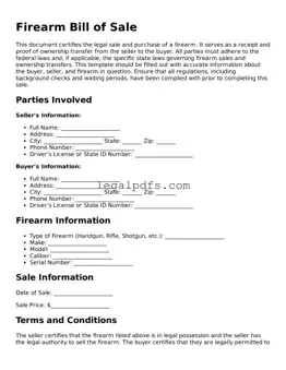 Attorney-Approved Firearm Bill of Sale Template